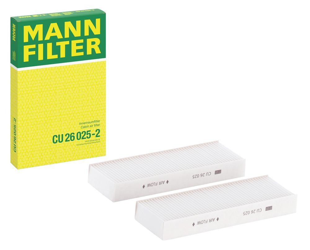 Filtro Abitacolo Mann-Filter CU 26 025-2 – Peugeot / Opel / Citroën