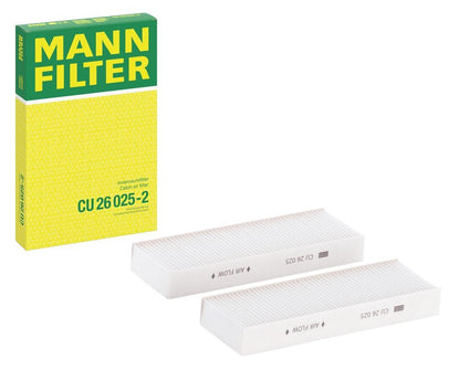 Filtro Abitacolo Mann-Filter CU 26 025-2 – Peugeot / Opel / Citroën