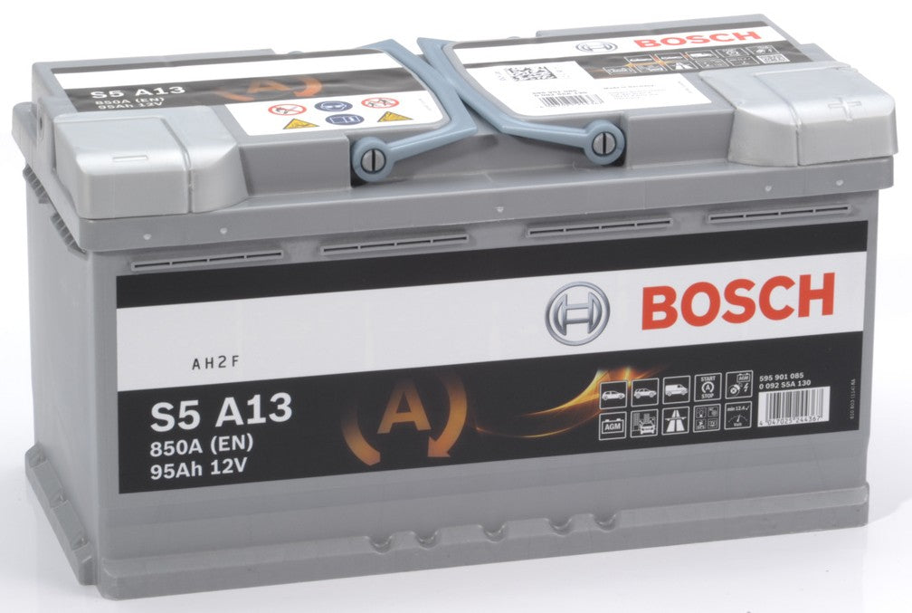 Batteria Auto Bosch S5 A13 AGM 12V 95Ah 850A Start & Stop – 0 092 S5A 130