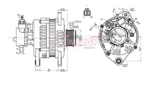 Alternatore Xenergy 14V 100A – Opel – XAL13620AD
