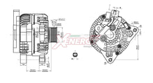 Alternatore Xenergy 14V 150A – Citroën – XAL29015AD