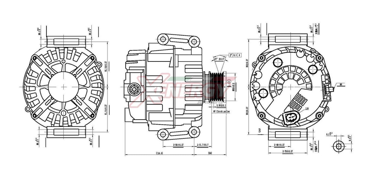 Alternatore Xenergy 180 A – Mercedes – XAL47015AD