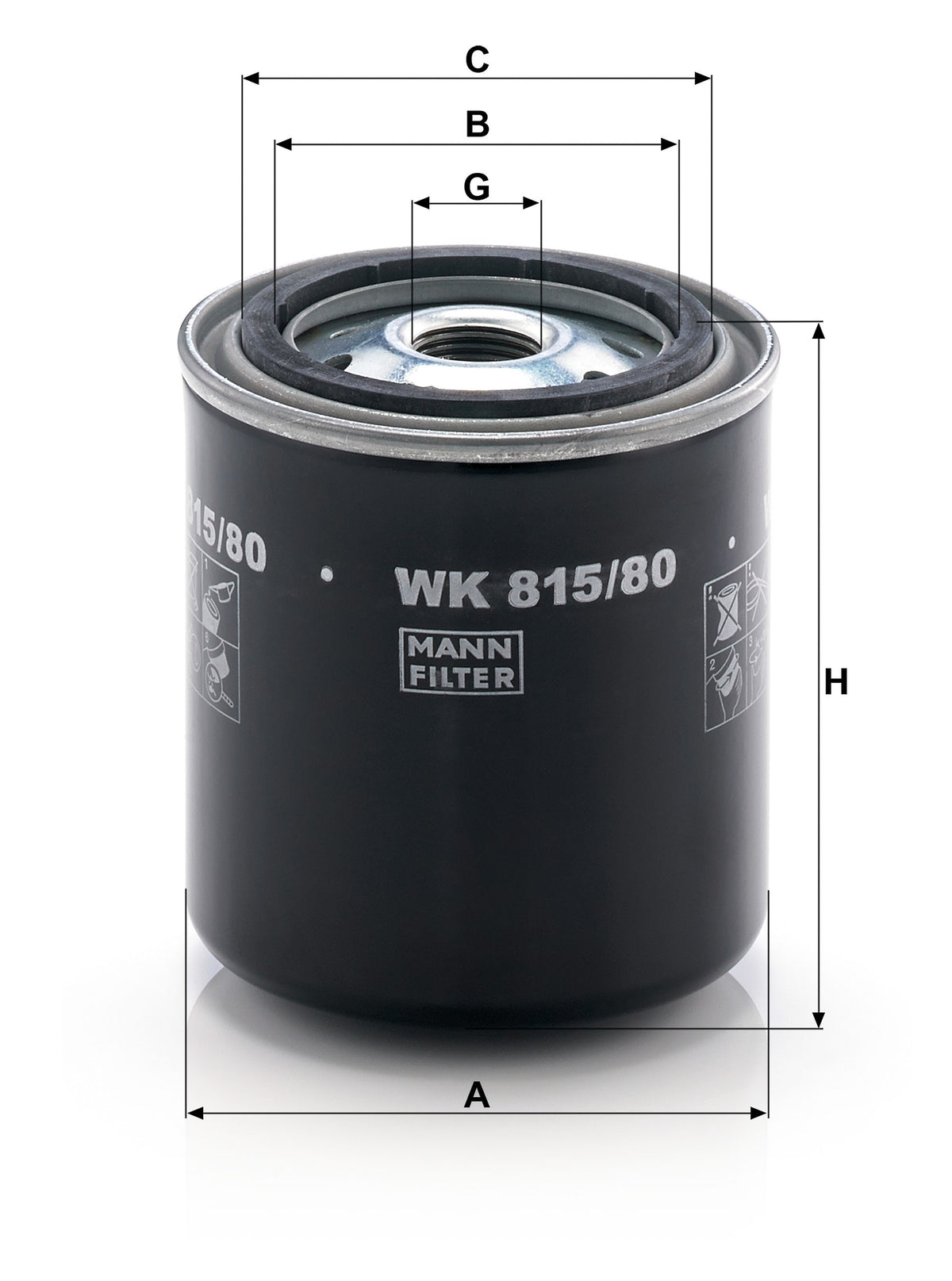 Filtro Carburante Mann-Filter WK 815/80 – Nissan / Toyota / Isuzu - foto 2