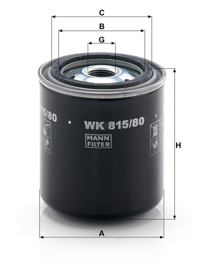 Filtro Carburante Mann-Filter WK 815/80 – Nissan / Toyota / Isuzu - foto 2