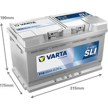 Batteria Auto Varta Dynamic SLI F16 12V 80Ah 740A – 580400074K262