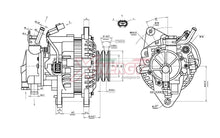 Alternatore Xenergy 14V 90A – Fiat / Hyundai / Mitsubishi – XAL11332AD
