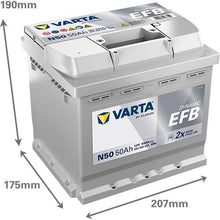 Batteria Auto Varta Dynamic EFB N50 12V 50Ah 550A Start & Stop – 550500055K262