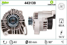 Alternatore Valeo 14V 65A – Fiat / Lancia – 443139