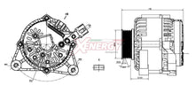 Alternatore Xenergy 80 A – Ford / Mazda – XAL10514AD