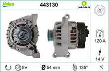 Alternatore Valeo 14V 120A – Fiat / Lancia / Alfa Romeo – 443130