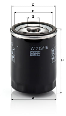 Filtro Olio Mann-Filter W 713/16 – Fiat / Lancia - foto 2