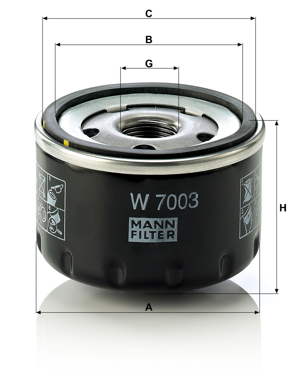 Filtro Olio Mann-Filter W 7003 – Fiat / Alfa Romeo / Lancia - foto 2